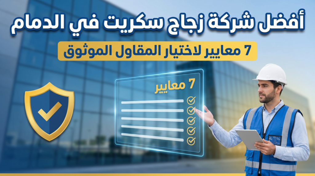 تركيب واجهات زجاج سكريت في الدمام بواسطة فنيين محترفين.